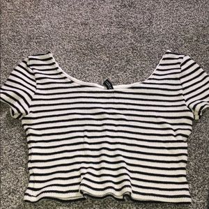 Scoop necked shirt